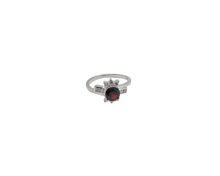 Load image into Gallery viewer, Sterling Silver Garnet Stone Ring
