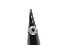 Load image into Gallery viewer, Sterling Silver Garnet Stone Ring
