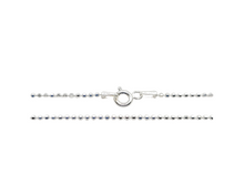 Load image into Gallery viewer, Sterling Silver Diamond Cut Bead Chain
