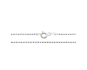 Sterling Silver Diamond Cut Bead Chain