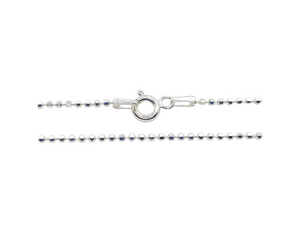 Sterling Silver Diamond Cut Bead Chain