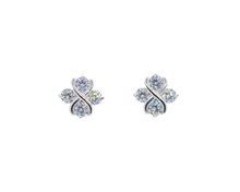 Charger l&#39;image dans la galerie, Sterling Silver Flower Shape Earring
