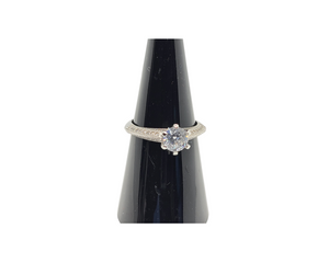 Sterling Silver Cubic Zirconia Ring