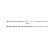 Load image into Gallery viewer, Sterling Silver Diamond Cut Bead Chain
