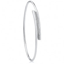 Load image into Gallery viewer, Silver Bangle with CZ
