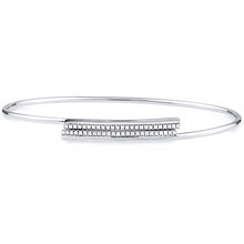 Load image into Gallery viewer, Silver Bangle with CZ
