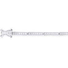 Load image into Gallery viewer, Silver Bracelet with Micro Set Cubic Zirconia
