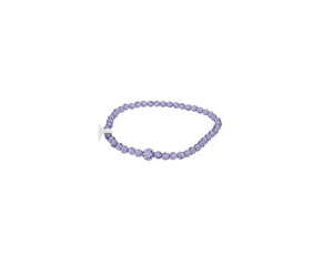 Swarovski Crystal Tanzanite (December) Birthstone Elastic Bracelet