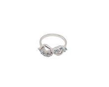 Load image into Gallery viewer, Sterling Silver With Rhodium Infinity Ring
