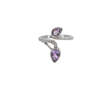 Load image into Gallery viewer, Sterling Silver  Amethyst Stone Ring 
