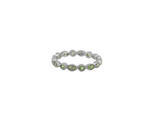 Load image into Gallery viewer, Sterling Silver With Rhodium Stone Ring
