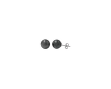 Charger l&#39;image dans la galerie, Sterling Silver Hematite Gemstone Ball Stud
