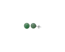 Charger l&#39;image dans la galerie, Sterling Silver Aventurine Gemstone Ball Stud
