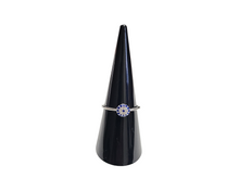 Charger l&#39;image dans la galerie, Sterling Silver With Rhodium Blue Cubic Zirconia Ring
