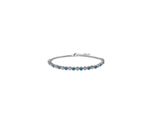 Load image into Gallery viewer, Sterling Silver With Rhodium Evil Eye Bracelet
