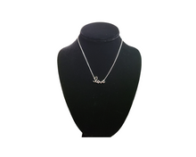 Load image into Gallery viewer, Sterling Silver with Rhodium, LOVE Charm Necklace
