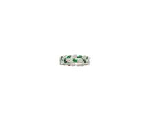 Charger l&#39;image dans la galerie, Sterling Silver With Rhodium Vine Leaf Ring
