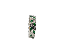 Charger l&#39;image dans la galerie, Sterling Silver With Rhodium Vine Leaf Ring
