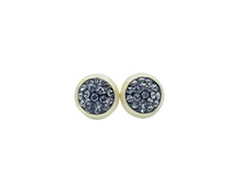 Load image into Gallery viewer, Sterling Silver Gold Plated On Hammered Finish Earring
