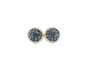 Sterling Silver Gold Plated On Hammered Finish Earring