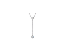 Charger l&#39;image dans la galerie, Sterling Silver with Rhodium, Dangling Necklace
