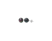 Load image into Gallery viewer, Sterling Silver Emulated Shell Ball Stud Earring
