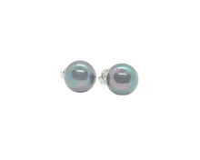 Load image into Gallery viewer, Sterling Silver Emulated Shell Ball Stud Earring
