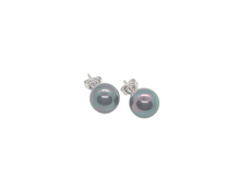 Charger l&#39;image dans la galerie, Sterling Silver Emulated Shell Ball Stud Earring
