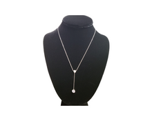 Load image into Gallery viewer, Sterling Silver with Rhodium, Dangling Necklace
