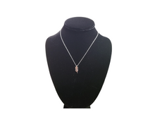 Charger l&#39;image dans la galerie, Sterling Silver with Rhodium, Leaf Charm Necklace
