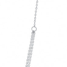 Load image into Gallery viewer, Silver Layered Necklace With CZ
