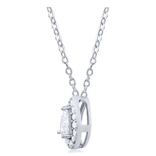 Load image into Gallery viewer,  Silver Necklace Pear Shape With CZ
