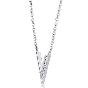 Silver Necklace With CZ