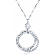 Load image into Gallery viewer, Silver Necklace with CZ
