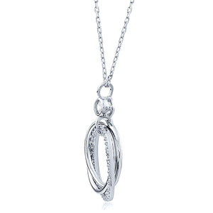 Silver Necklace with CZ