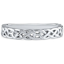 Charger l&#39;image dans la galerie,  Silver Plain Double Infinity Ring
