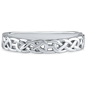  Silver Plain Double Infinity Ring