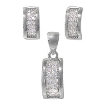 Load image into Gallery viewer, Sterling Silver with Rhodium Set
