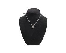 Load image into Gallery viewer, Sterling Silver with Rhodium Set Heart Necklaces
