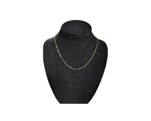 Load image into Gallery viewer, 14K Yellow gold chain necklace box 0.7mm.
