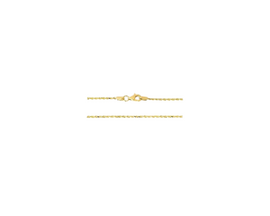 Yellow Gold Rope Chain Necklace