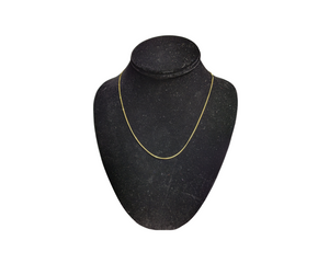 Yellow Gold Curb Chain Necklace