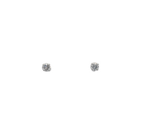 Charger l&#39;image dans la galerie, White Gold Diamond Solitaire Stud Earrings
