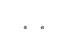 Charger l&#39;image dans la galerie, White Gold Diamond Solitaire Stud Earrings
