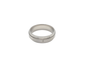 Sterling Silver With Rhodium Men’s Ring