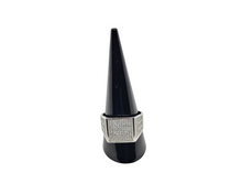 Charger l&#39;image dans la galerie, Sterling Silver With Rhodium, Cubic Zirconia Men’s Ring
