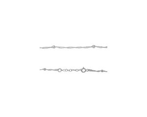 Sterling Silver Singapore Chain Anklet