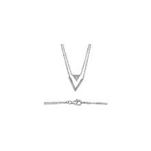 Load image into Gallery viewer, Sterling Silver Double Charm Necklace
